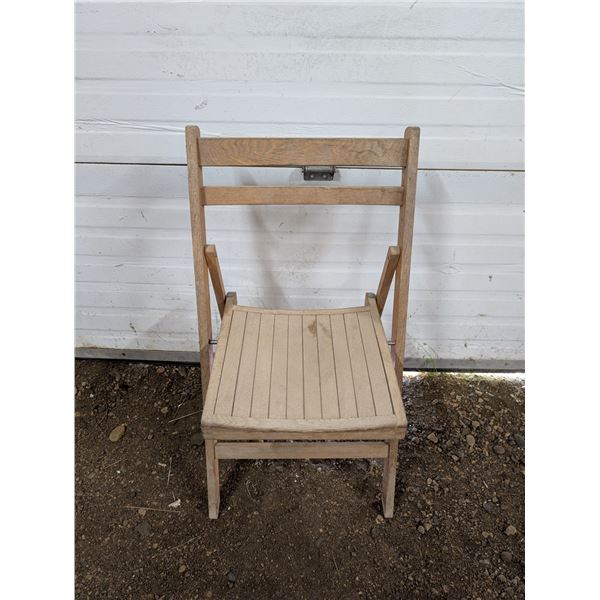 Vintage Wooden Fold Out Chair (Shanghai) (31"x14"x14")