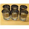 Image 1 : (6) Vintage MCM Vitreon Queens Lusterware Black Chrome Ombre Glasses