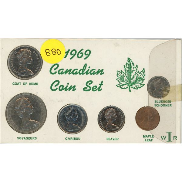 1969 Canadian Uncirculated Coin Set.