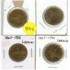Image 1 : (2) 1990 and (2) 1992 Canadian Proof Like One Dollar.
