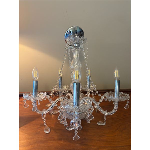 Antique crystal chandelier