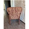 Image 3 : Paisley print cherry wood armchair