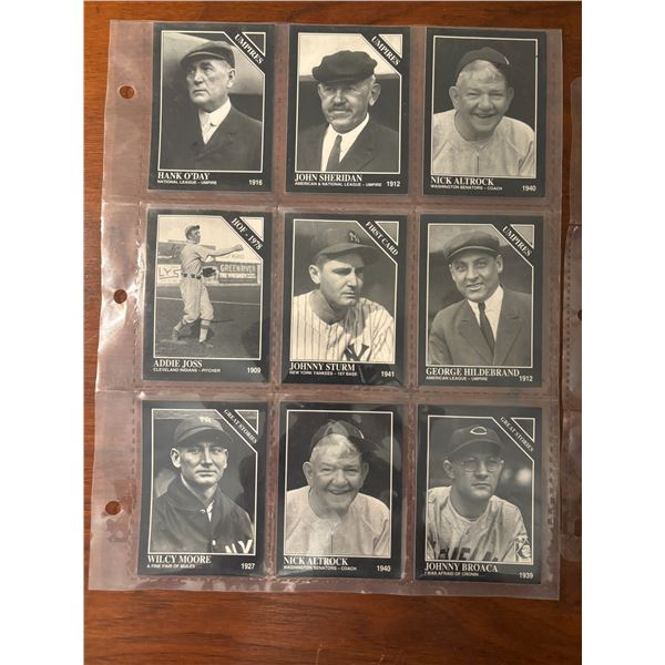 Baseball Legends Collector Cards
