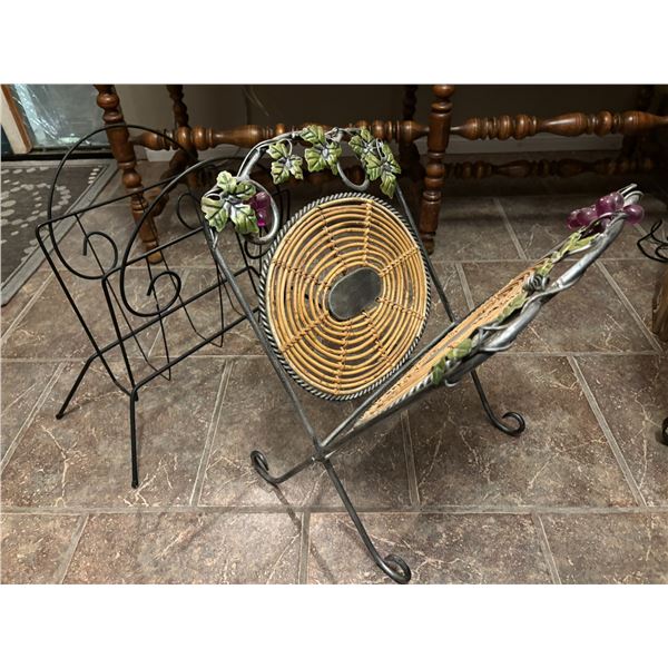 Magazine rack/ Kindling Holder (2 pieces)