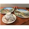 Image 2 : German Scenic Decorative Plates Lot (6 pieces)