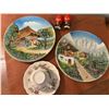Image 3 : German Scenic Decorative Plates Lot (6 pieces)