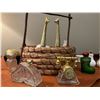 Image 2 : Basket of Decorative vintage Perfume bottles