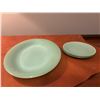 Image 1 : Fire King Jadeite Platter & small plate lot (4 pieces)