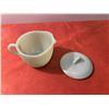 Image 2 : Jadeite creamer & sugar lid (2 pieces)