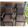 Image 1 : (4) Wooden Hotel Chairs w/ Cushion (Conditions Vary) 19"x40"