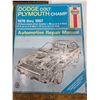 Image 3 : 3 vintage dodge vehicle repair manuals
