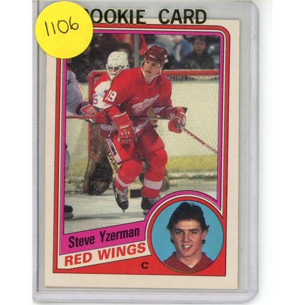 1984-85 Steve Yzerman Rookie Card OPC #67