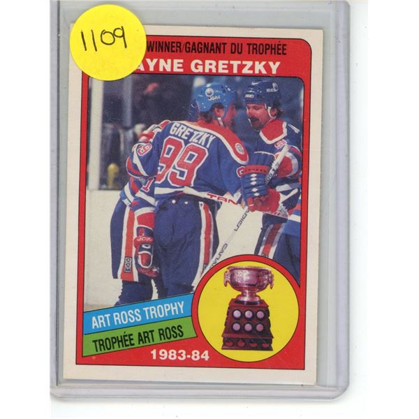 1984-85 Wayne Gretzky Art Ross Trophy OPC #373