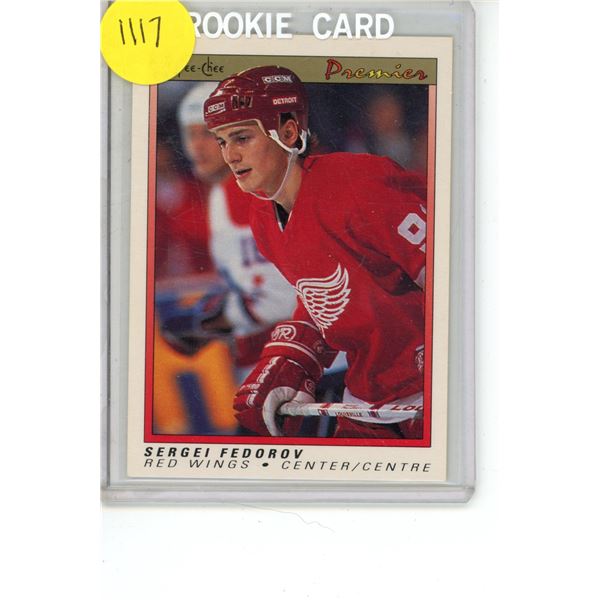 1990 Sergei Federou Rookie Card OPC Premier #30