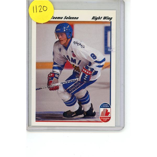 1991-92 Teemu Selanne Upper Deck #21 Rookie Card