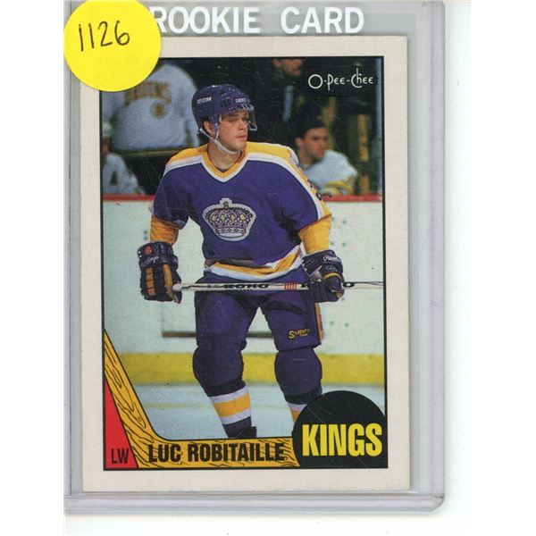 1987-88 Luc Robitaille Rookie Card OPC #42