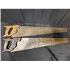 Image 1 : (2) Vintage Saws (1) W/ Leaf Pattern 28" Saw Blade