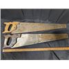 Image 2 : (2) Vintage Saws (1) W/ Leaf Pattern 28" Saw Blade