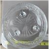 Image 2 : Heavy glass footed fruit bowl- 7.5" by 5"