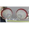Image 2 : 2 pieces of indiana glass- 5.5"H- ruby flash