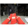 Image 1 : 2 vintage life jackets and a fluid wet suit