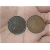 Image 2 : 1907 and 1909 Canadian Large One Cent.