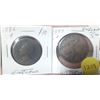 Image 1 : 1886 England Half Dollar and 1897 One Penny England.