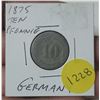 Image 1 : 1875 Germany Ten Pfennig.
