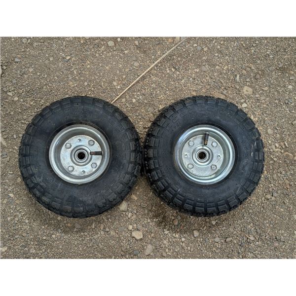 (2) Wheels (4.10/3.50 300LBS) Good Condition