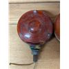 Image 2 : (2)Emergency Lights (1) Vintage SAE Red and Orange Light (1) Dominion Auto Toronto Canada Light
