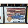 Image 3 : (3) Vintage Framed "New Money Makers" Adverts (11.5"x9.5")