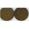 Image 1 : (2) Vintage 1939 Canada Royal Medal Copper Coins