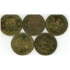 Image 1 : (5) Province Vintage Coins (2) Saskatchewan (Manitoba, Quebec, B.C.)