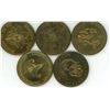 Image 2 : (5) Province Vintage Coins (2) Saskatchewan (Manitoba, Quebec, B.C.)