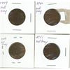 Image 1 : (4) Vintage One Cent Coins Great Britain 1940-41 and 1948-49