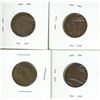 Image 2 : (4) Vintage One Cent Coins Great Britain 1940-41 and 1948-49