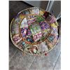 Image 2 : Handstitched, patchwork seating cushion/ footstool
