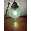 Image 1 : Green Rose Swag lamp
