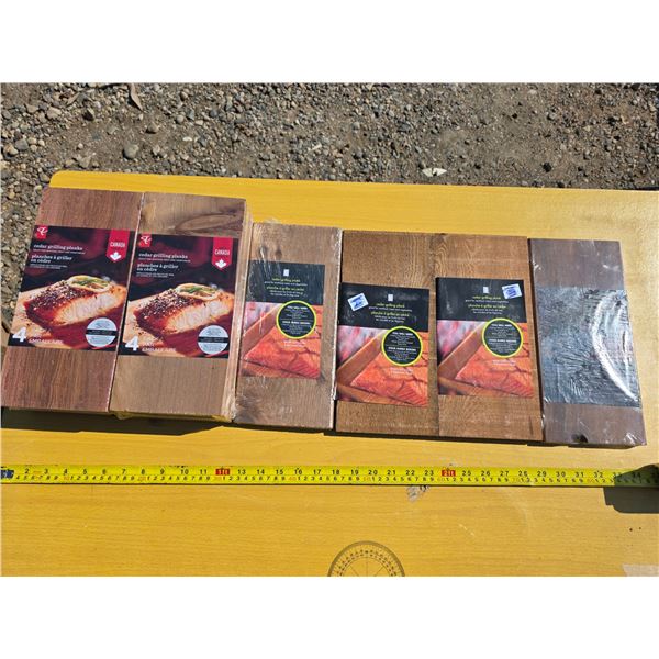 Lot of cedar grilling planks- 12"L