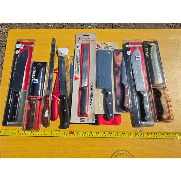 Lot of kitchen knives