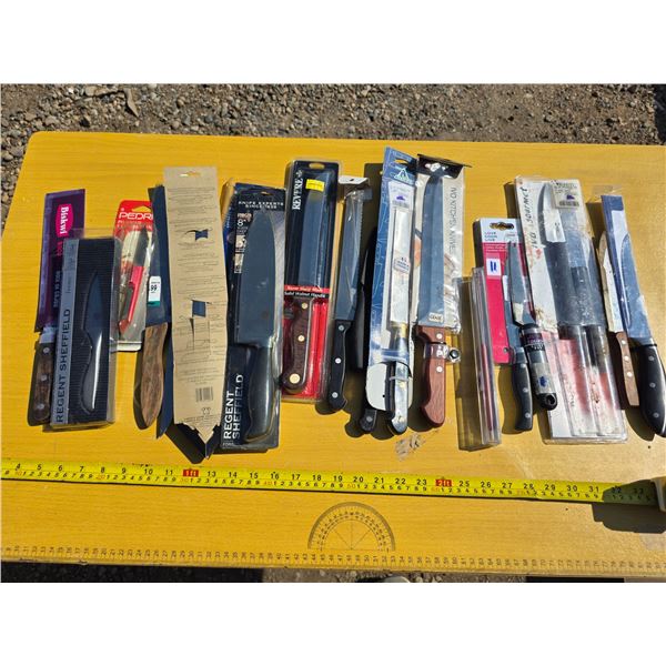 Lot of kitchen knives
