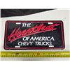 Image 1 : License plate-  the heartbeat of america- chevy trucks