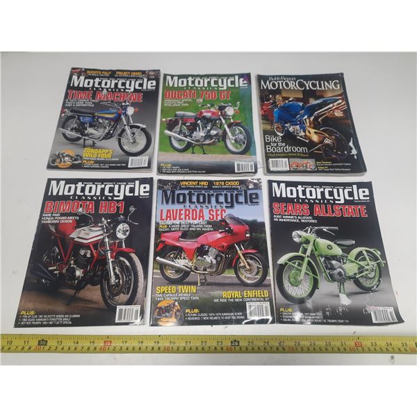 Vintage Motarcycle Classics and Motarcycling Magzines.