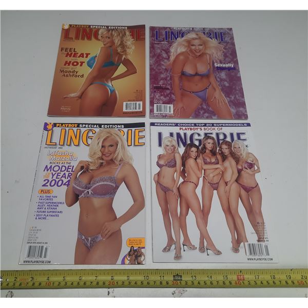 (2) 2002 and (2) 2004 Playboy's Special Edition Magazines.