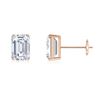 Image 1 : Gold & Lab Diamond 3.00 Cts Earrings Studs