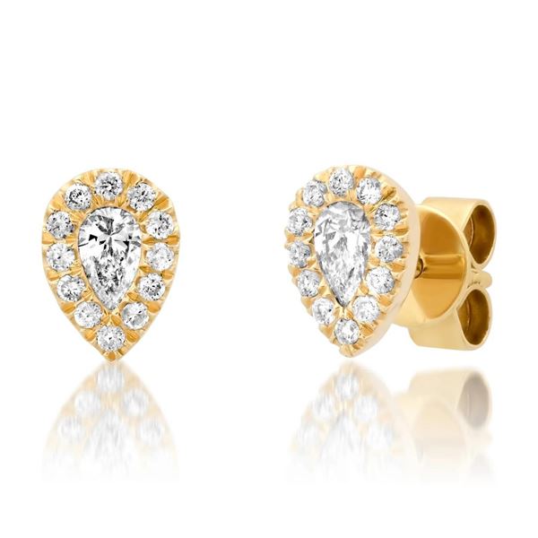 Gold & White Diamond 4.00 Cts Earrings
