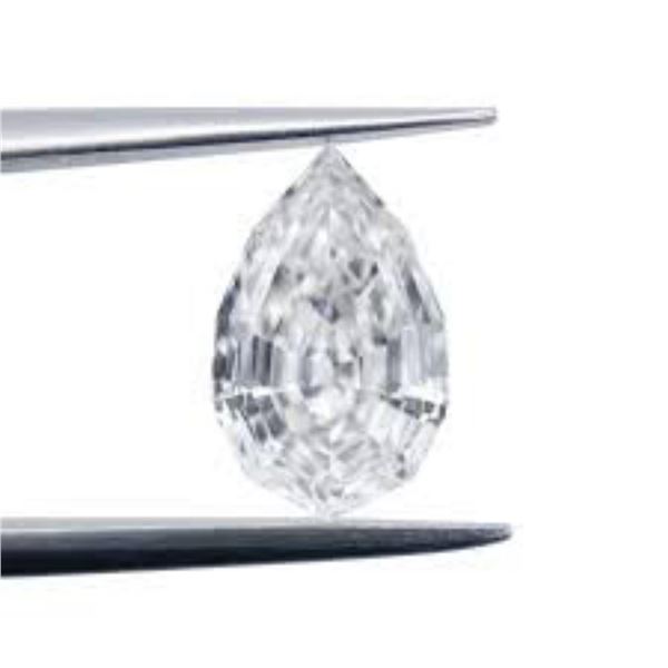 Lab Pear Shape Diamond 2.00 Cts - E/VVS