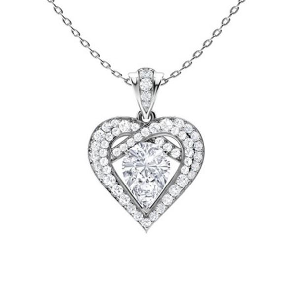 Gold & White Diamonds 3  Cts Necklace - E/VVS