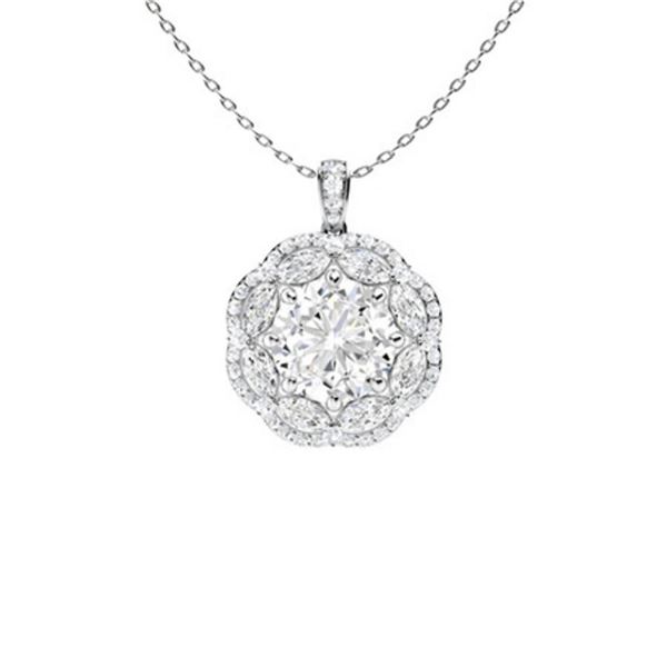 Gold & White Diamonds 4 Cts Necklace - E/VVS