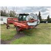 Image 1 : (Lot #'s 277 & 278 are a Group Lot) HESSTON 8100 SWATHER, Cab, 21ft UII Reels, showing 3924 hrs., s/